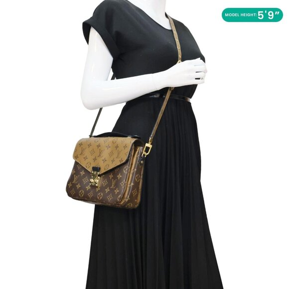 Louis Vuitton  Metis Pochette Reverse Monogram Canvas Crossbody Bag Brown - Picture 2 of 14